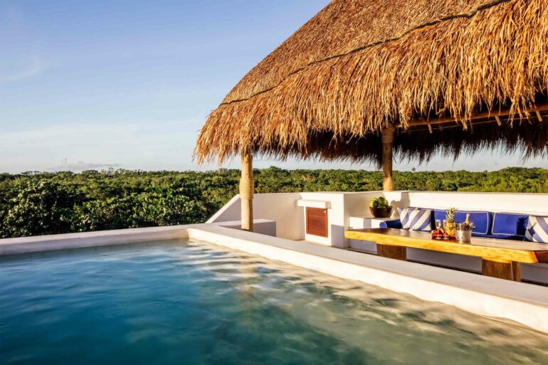 Pool of a Wellness Suite at Hotel Esencia, Xpu-Ha, Mexico