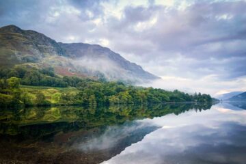 Monachyle Mhor Loch, where Scottish cuisine plays an important role, Perthshire, Scotland