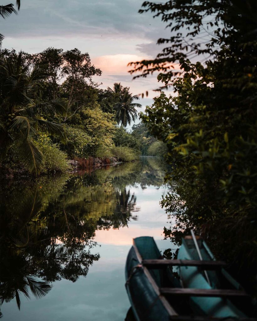 The waterways around Kaju Green, Galle, Sri Lanka