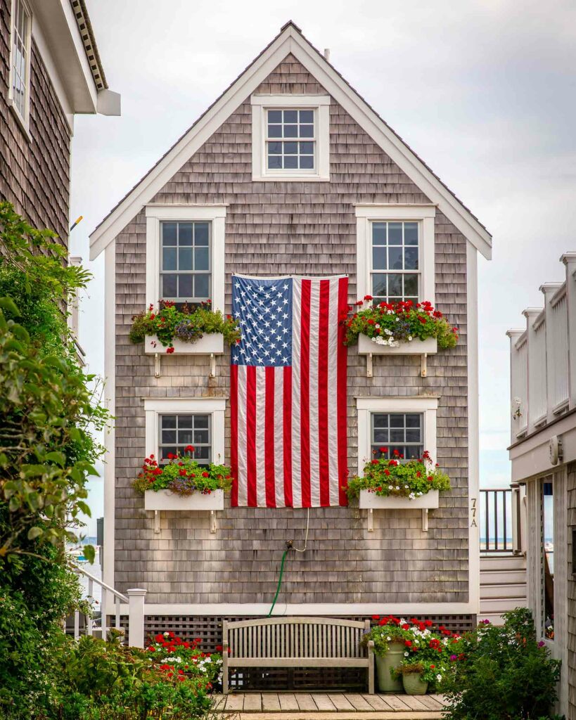 A house in Provincetown, near Boston, Massachusetts, USA