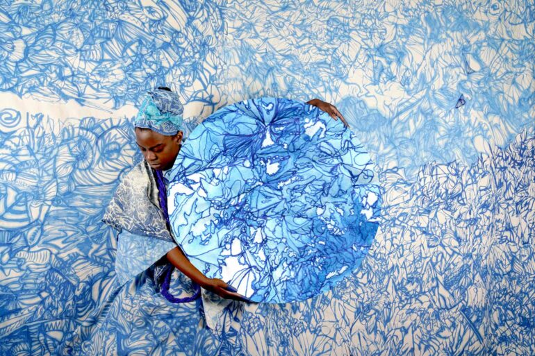 The Divine Sky, a work by Sekai Machache, one of many creatives of Scotland
