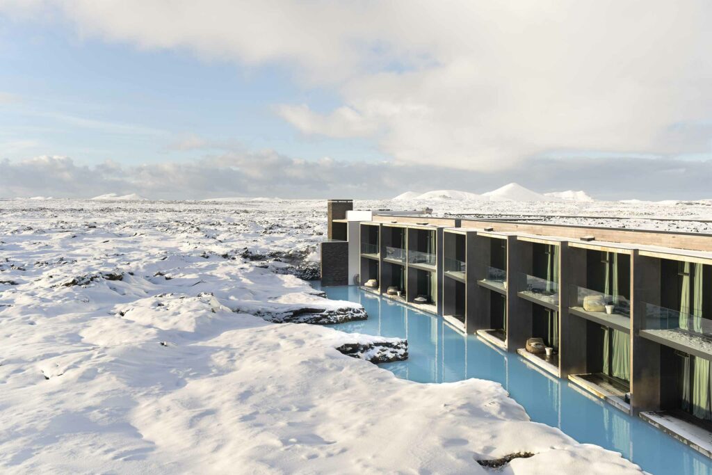 Aerial view of The Retreat at Blue Lagoon, Grindavík, Iceland