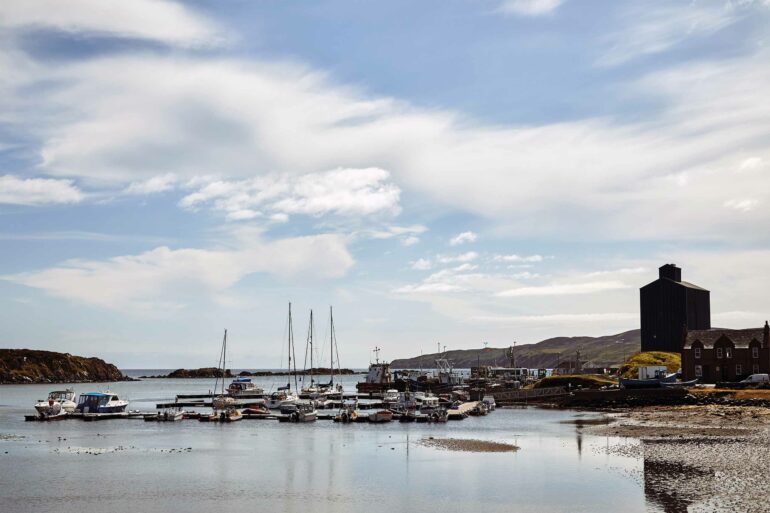 A marina on the Isle of Islay, Scotland