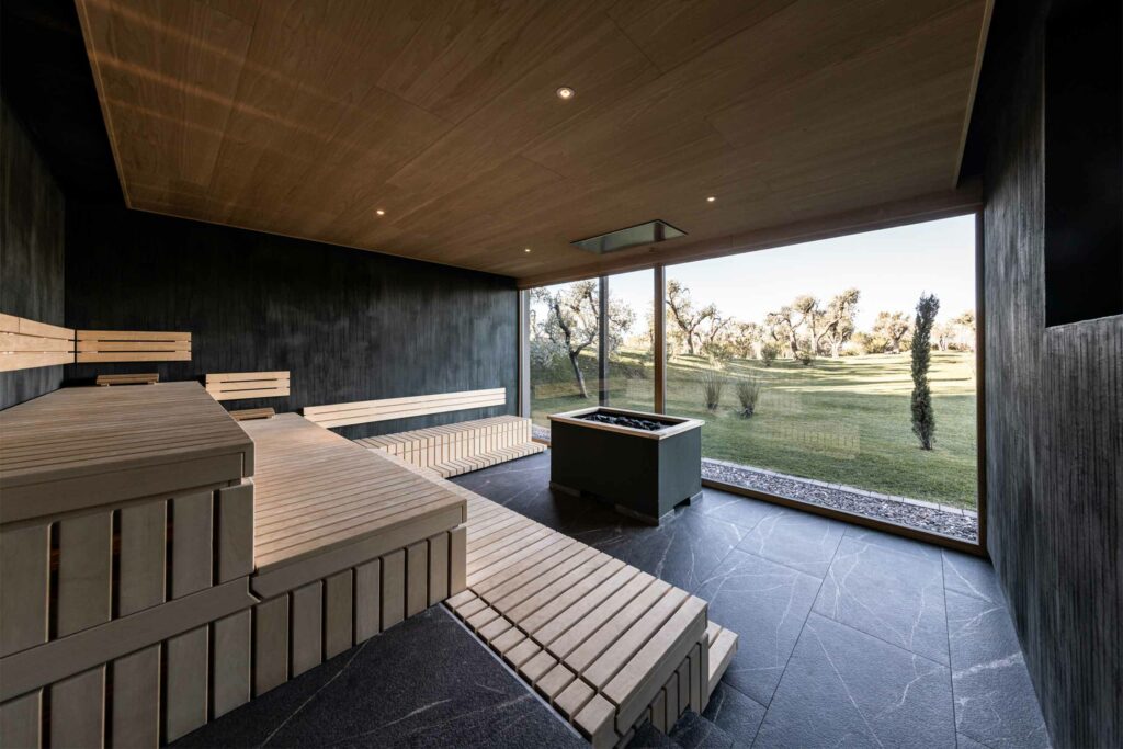 Sauna at Cape of Senses, Lake Garda, Italy