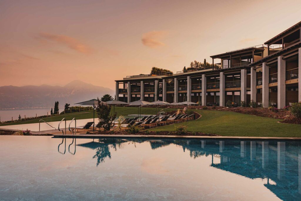 Exterior of Cape of Senses, Lake Garda, Italy