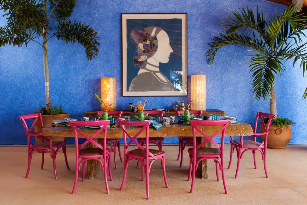 Dining room at Careyes, Costalegre, Jalisco, Mexico