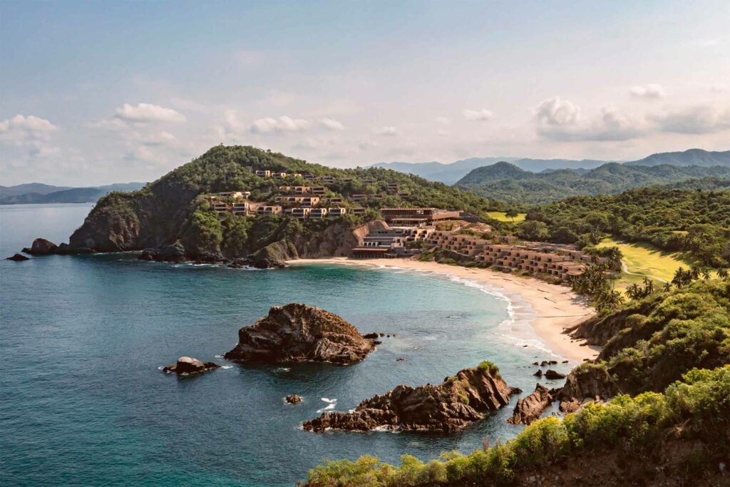 Aerial view of the Four Seasons Resort Tamarindo, Costalegre, Jalisco, Mexico