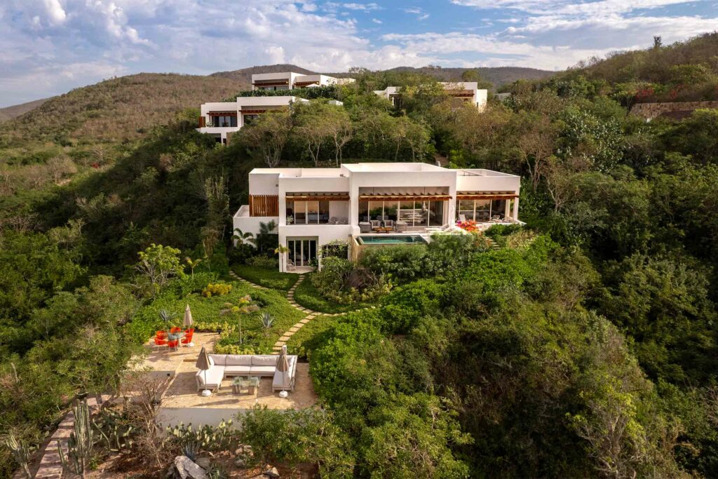 Aerial view of Las Rosadas, Costalegre, Jalisco, Mexico