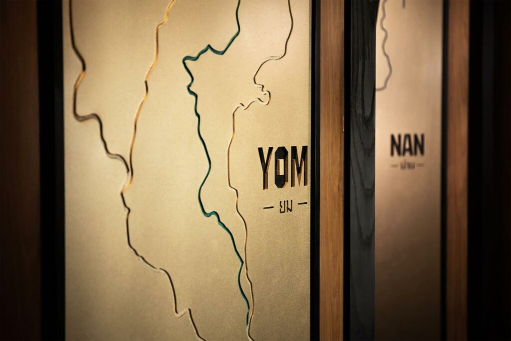 Each stateroom is named after a Thai river.
