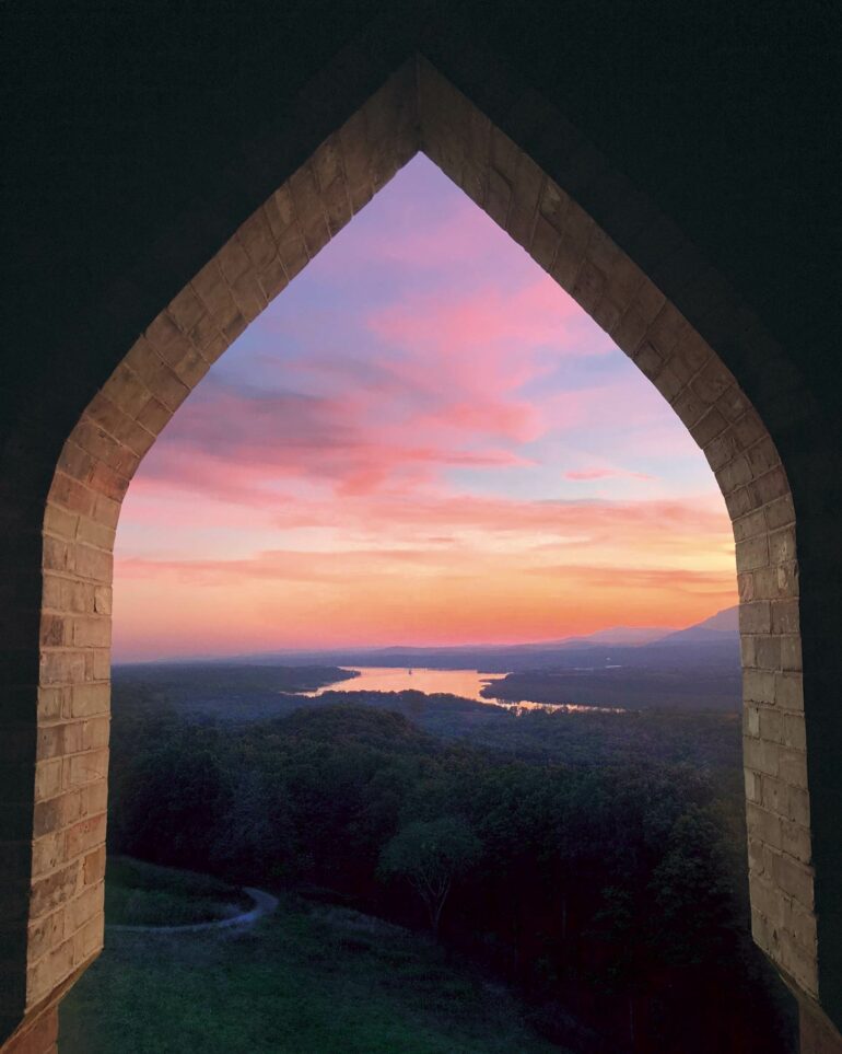 Sunset view over Dutchess County, New York, USA