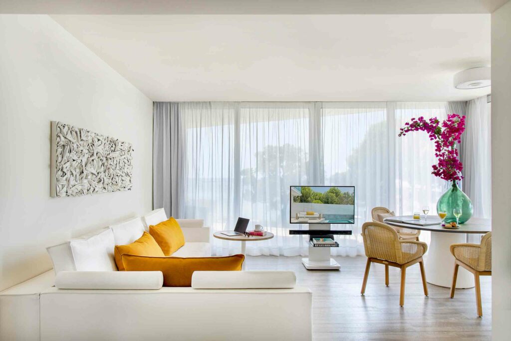 ME Ibiza suite living area