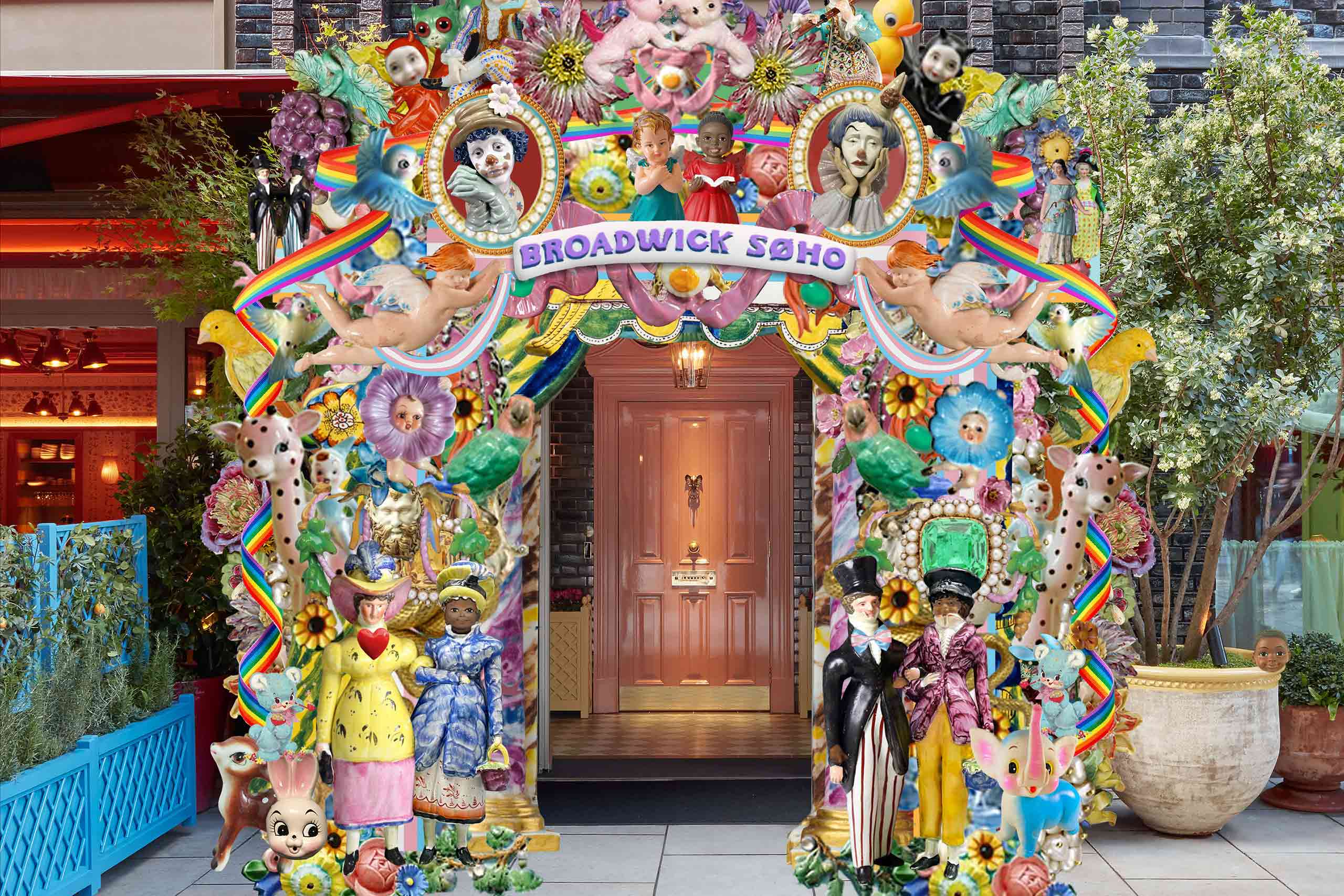 Gary Card installation at Broadwick Soho for Pride in London 2024