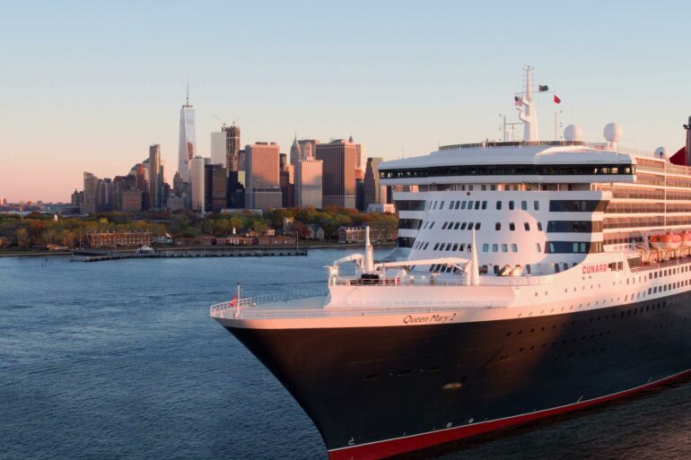 The Queen Mary 2 by Cunard in NYC, USA