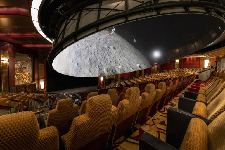 Auditorium aboard the Queen Mary 2, Cunard