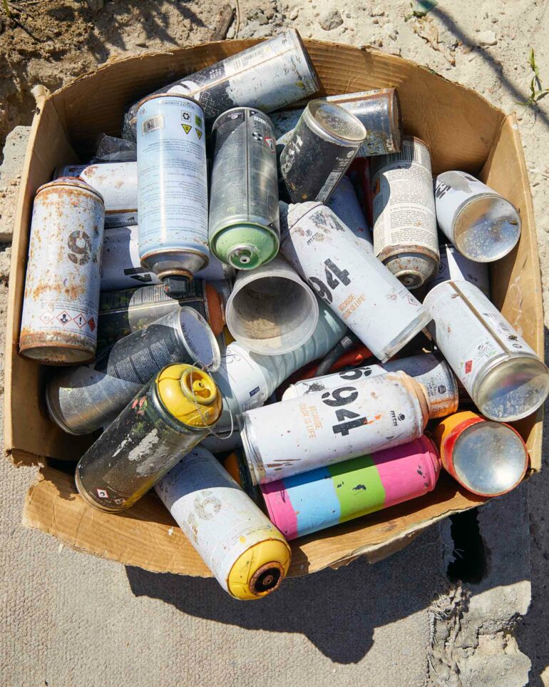 Spray cans in Cape Town, South Africa