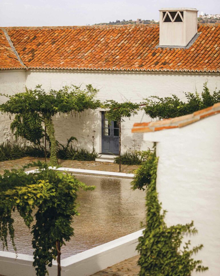 A water feature at São Lourenço do Barrocal, Alentejo, Portugal