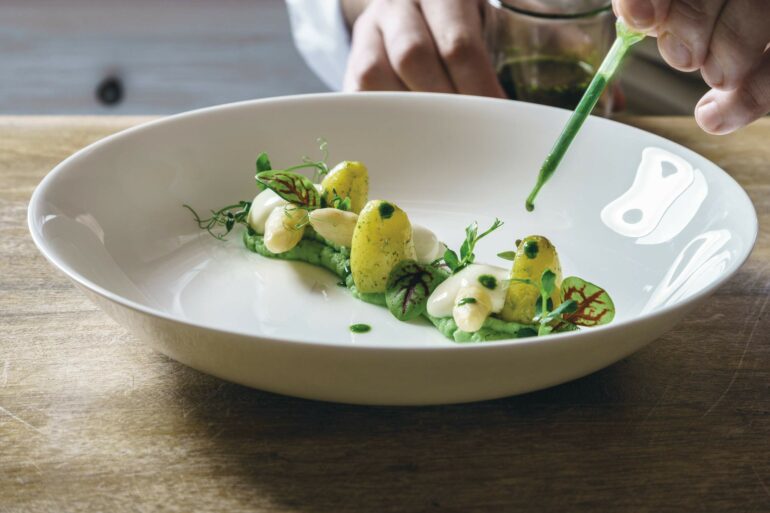 A calorie-restricted meal is served at The Original FX Mayr, Lake Wörthersee, Austria