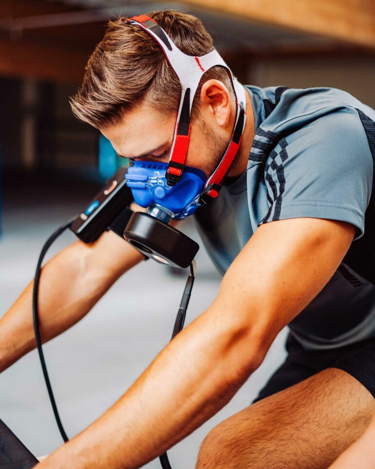 A guest partakes in a workout at The Original FX Mayr, Lake Wörthersee, Austria