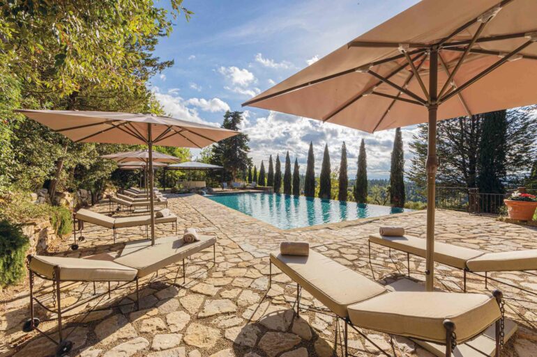 The pool at Villa Ardore, Tuscany, Italy