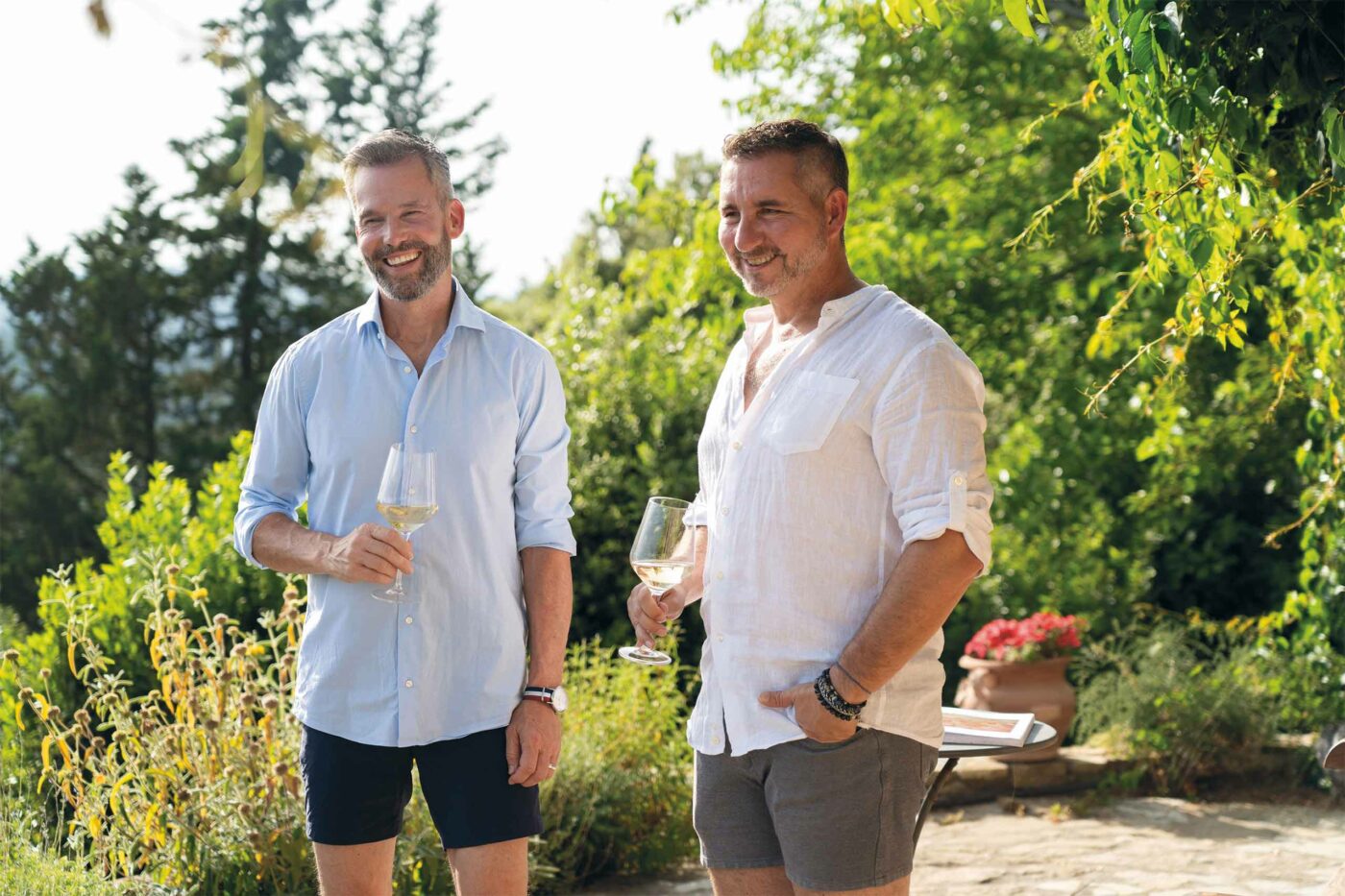 Stephen Lewis and Christian Scali of Villa Ardore, Tuscany, Italy
