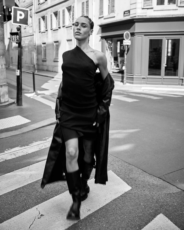 Koko Barno captured on the streets of Paris, France