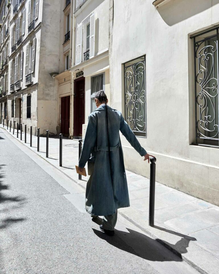 Koko Barno disppears into the streets of Paris, France