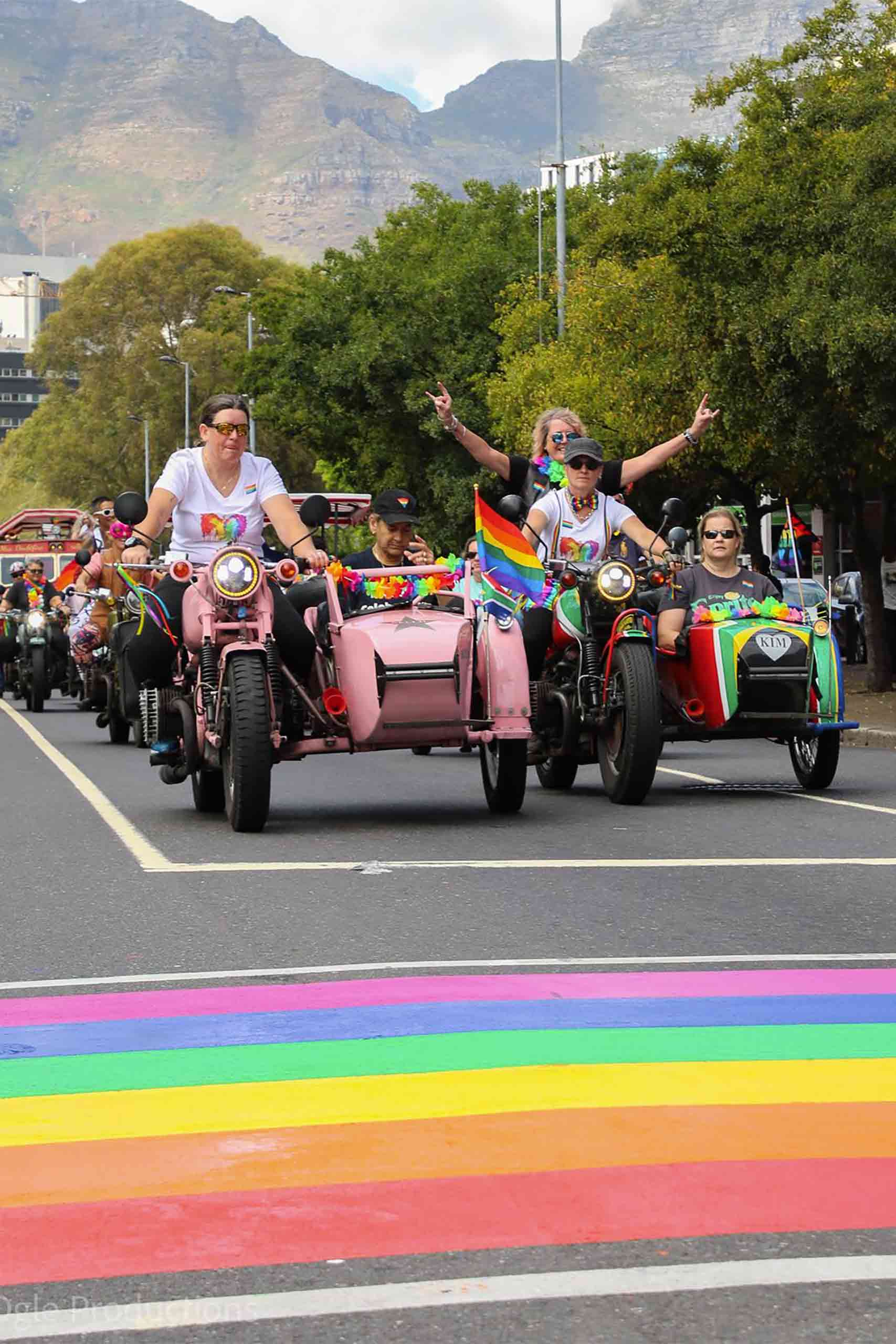 Motorcade at Cape Town Pride, South Africa – one of many destinations represented at PROUD Experiences 2024.