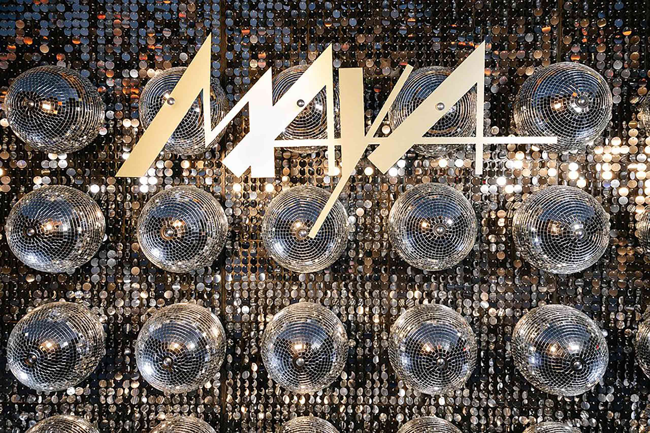 Disco balls at MAYA at LEVEN Manchester