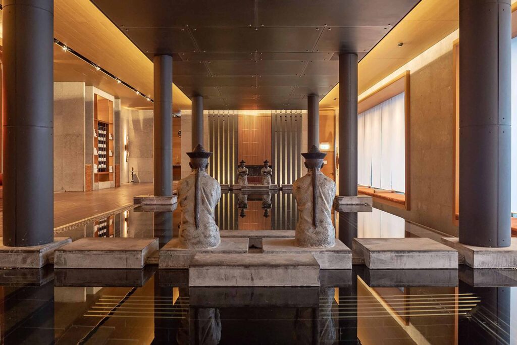 Indoor wellness area in Switzerland