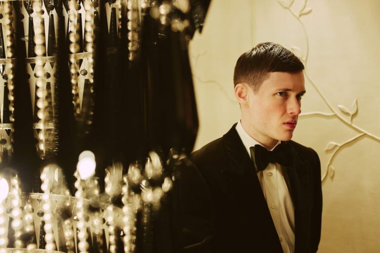 Jill Leflour in black-tie at The Corinthia Hotel in London, United Kingdom