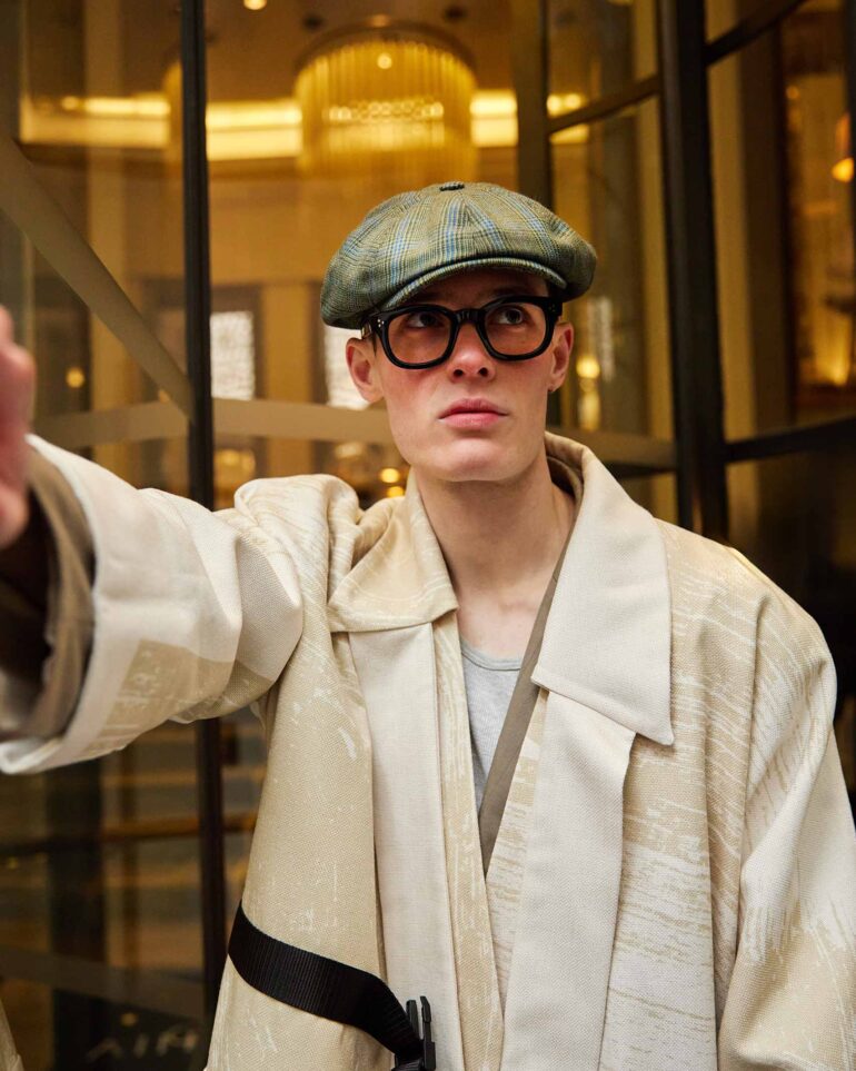 Jill Leflour poses for a picture outside The Corinthia Hotel in London, United Kingdom