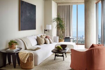 Suite with a view at 1 Hotel West Hollywood, Los Angeles, California, USA