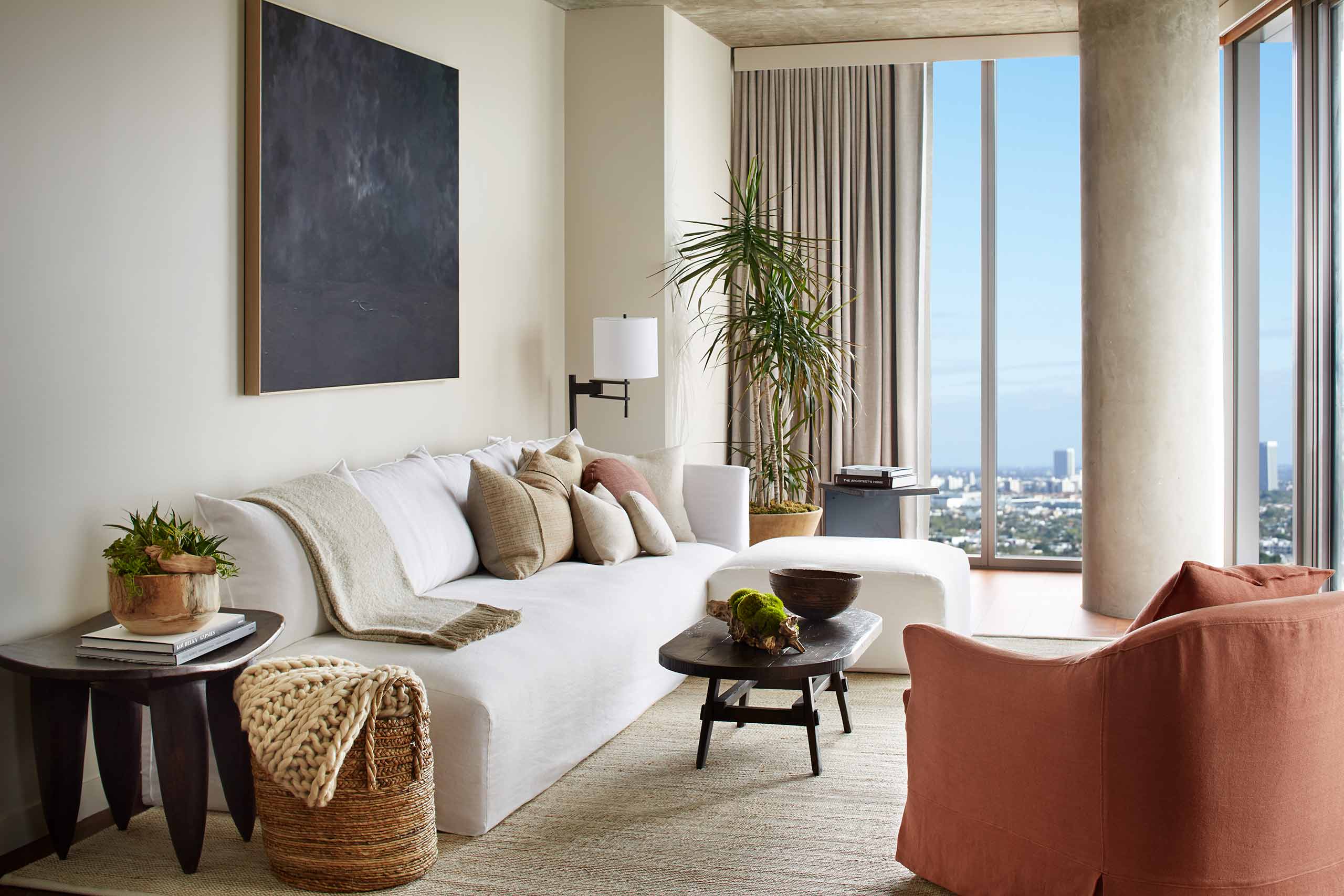 Suite with a view at 1 Hotel West Hollywood, Los Angeles, California, USA