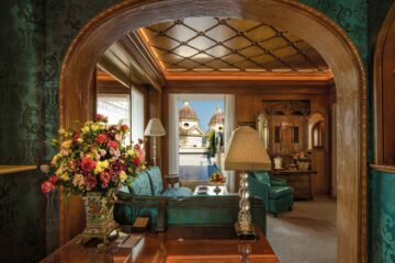 Villa Medici Suite living room at Hassler Roma, Rome, Italy