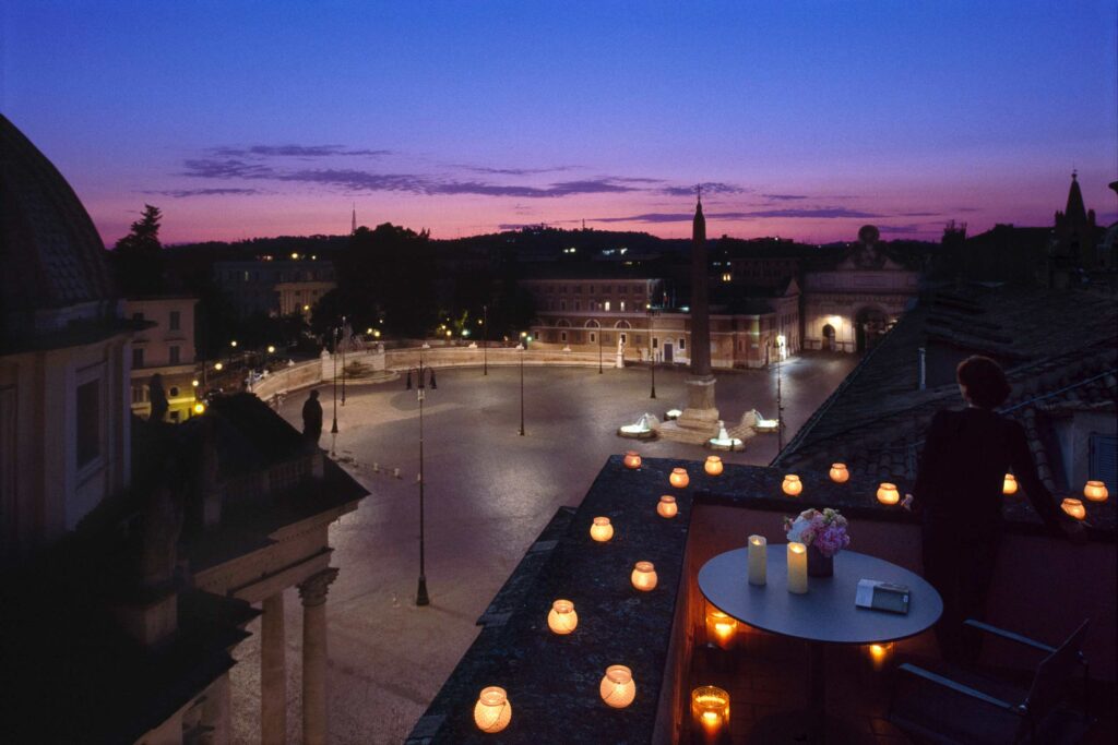 View over the Piazza del Popolo, Rome, Italy