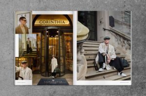 OutThere Experientialist Awards issue spread featuring model Jill LeFlour