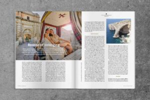 OutThere Experientialist Awards issue spread featuring Malta
