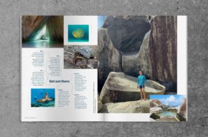 OutThere Experientialist Awards issue spread featuring British Virgin Islands