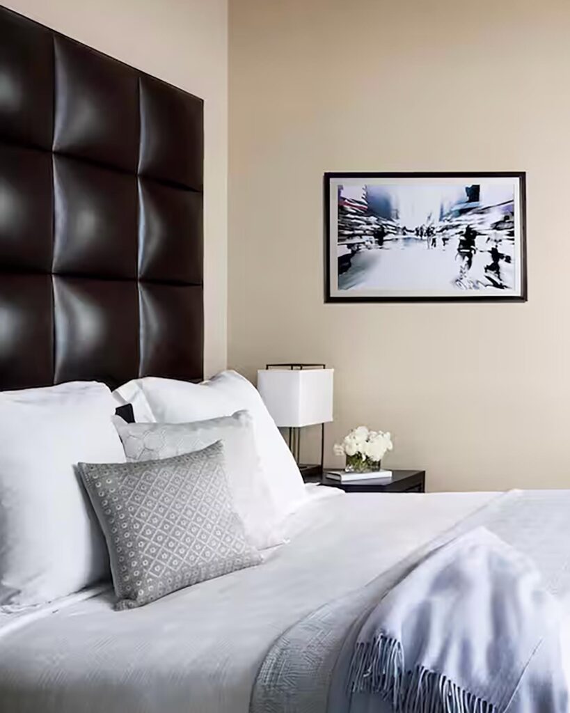 Bed at The Dominick hotel
