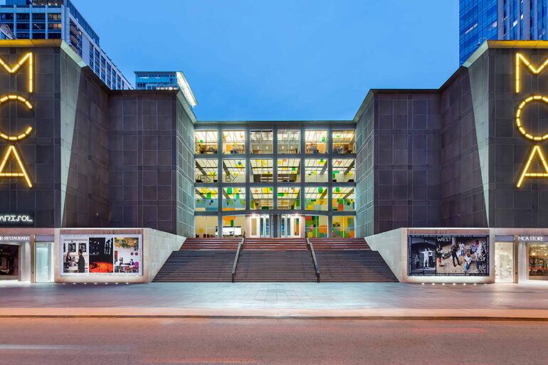 Exterior view of the Museum of Contemporary Art Chicago, Illinois, USA