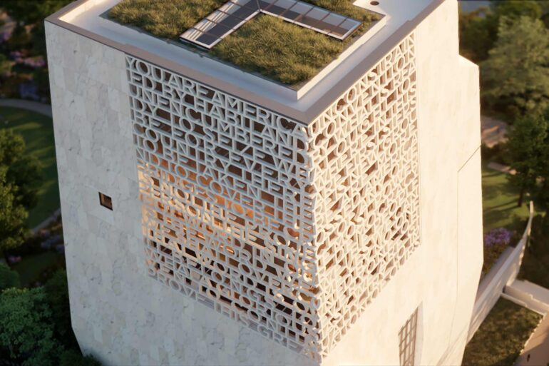 Aerial rendering of the Obama Presidential Center