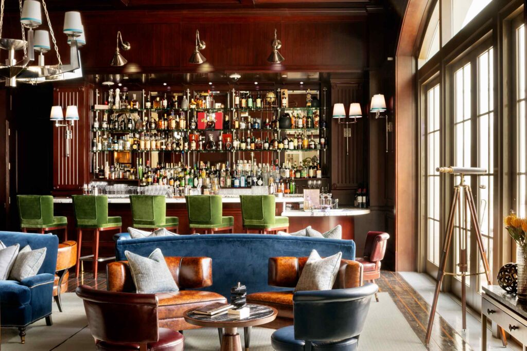 Interiors of the Manor Bar