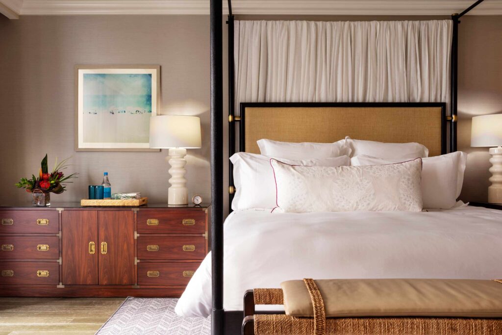 A bedroom at Rosewood Baha Mar, Nassau, The Bahamas