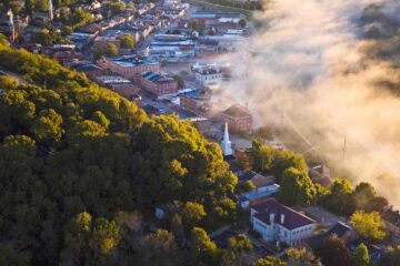 Clouds over Galena, Illinois, USA