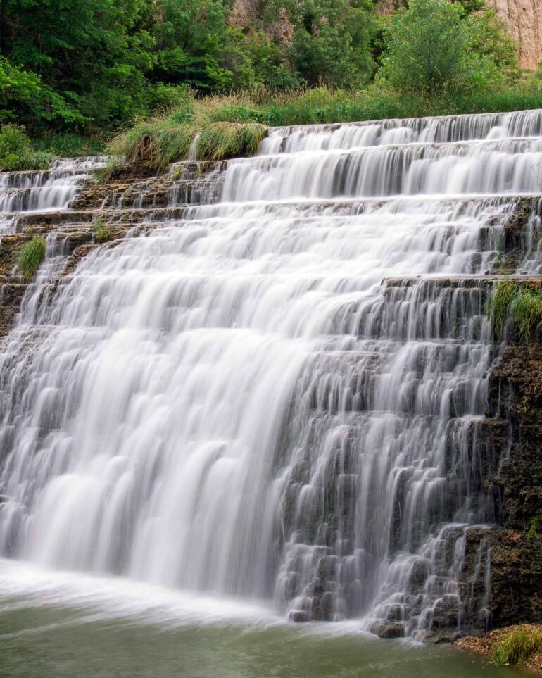 Thunder Bay Falls in Illinois, USA
