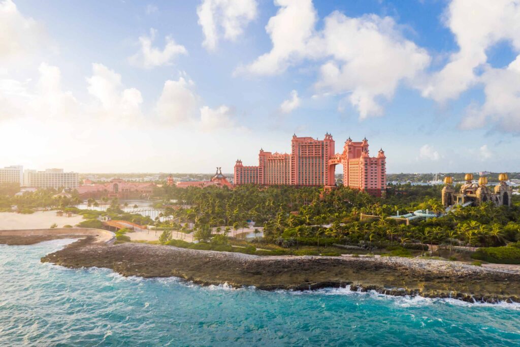 Aerial view of Paradise Island, The Bahamas