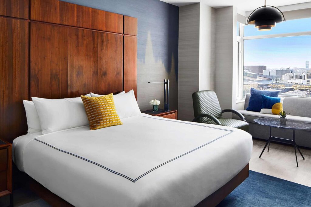 Suite bedroom at Gansevoort NYC