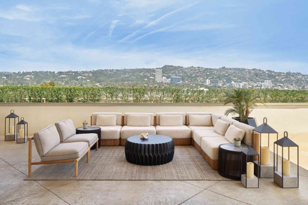 Arhaus furniture collaboration at Poza Beverly Hills