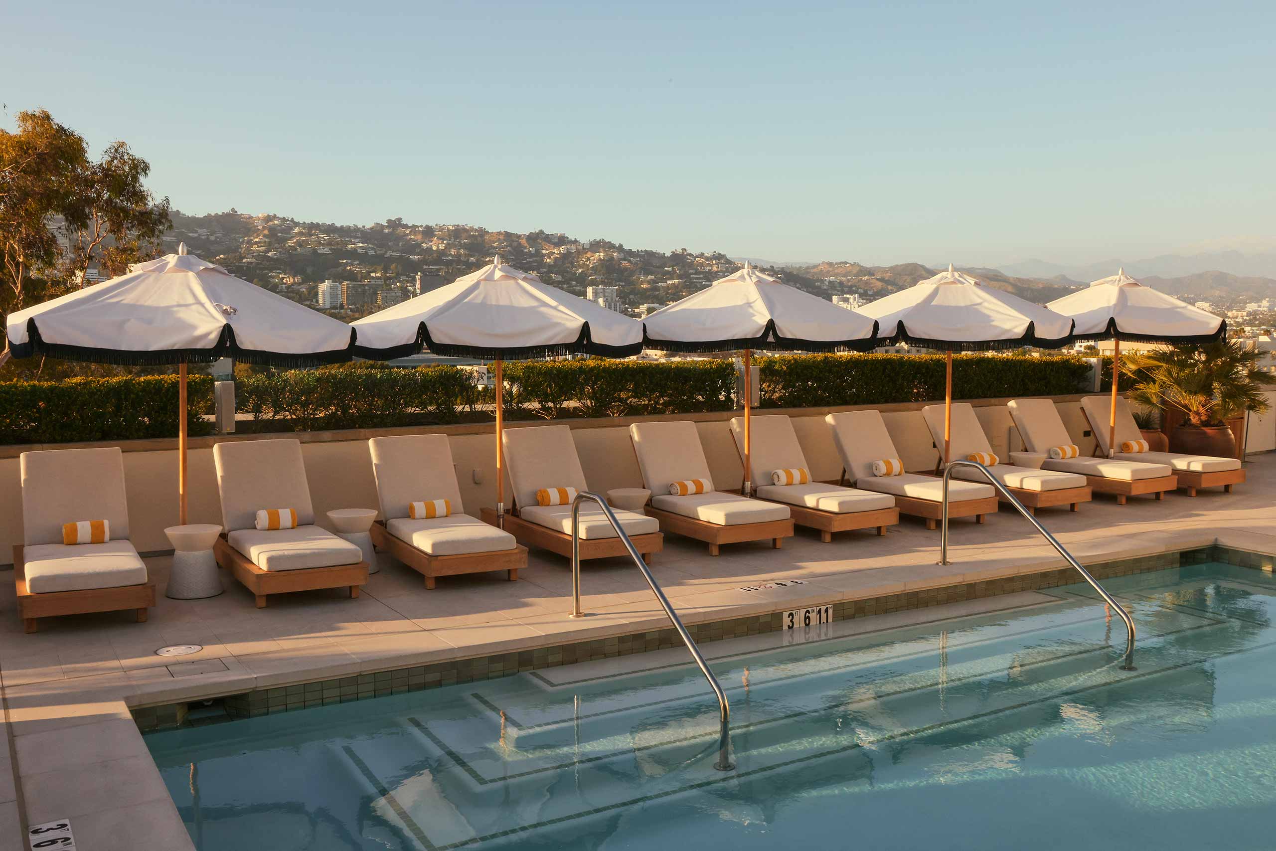 L'Ermitage Beverly Hills Rooftop pool
