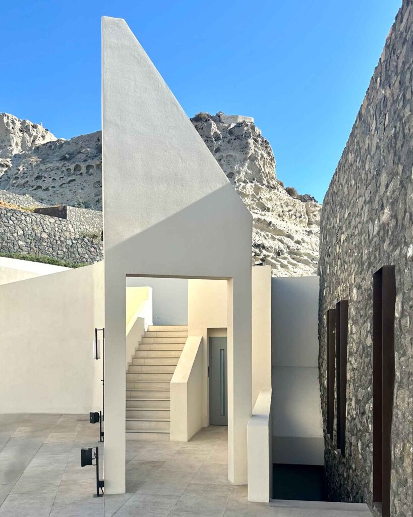 Architecture at Santo Mine, Oia, Santorini
